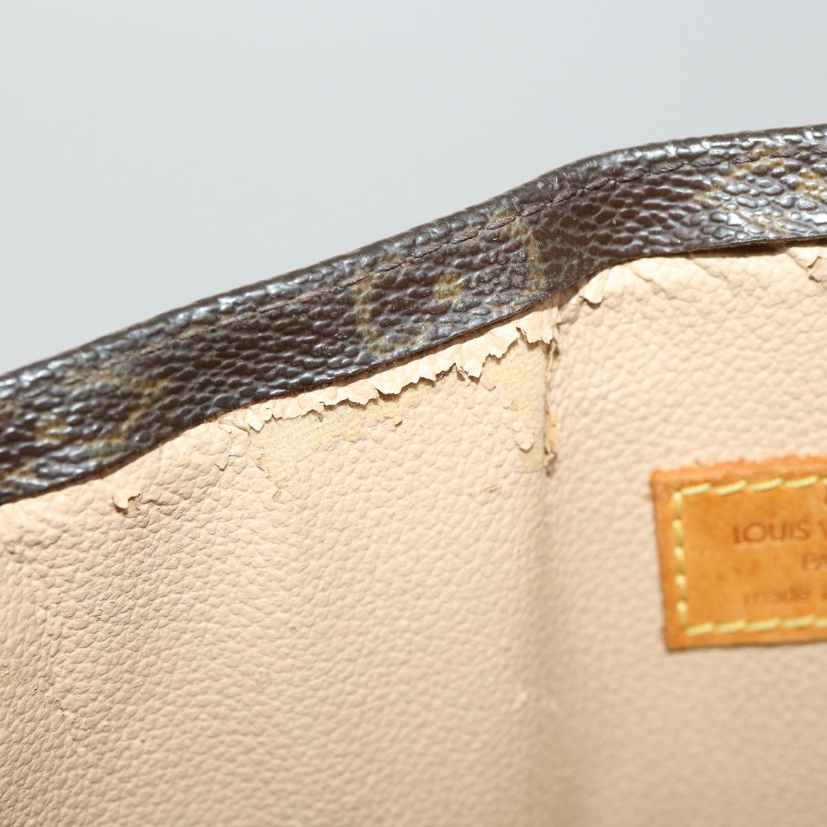 LOUIS VUITTON Monogram Sac Plat Hand Bag M51140 LV rd2932