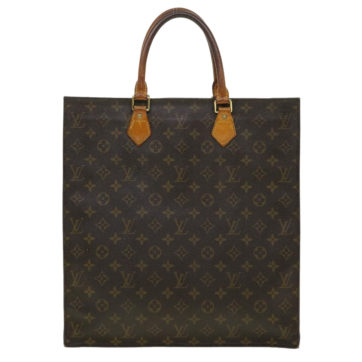 LOUIS VUITTON Monogram Sac Plat Hand Bag M51140 LV rd2932