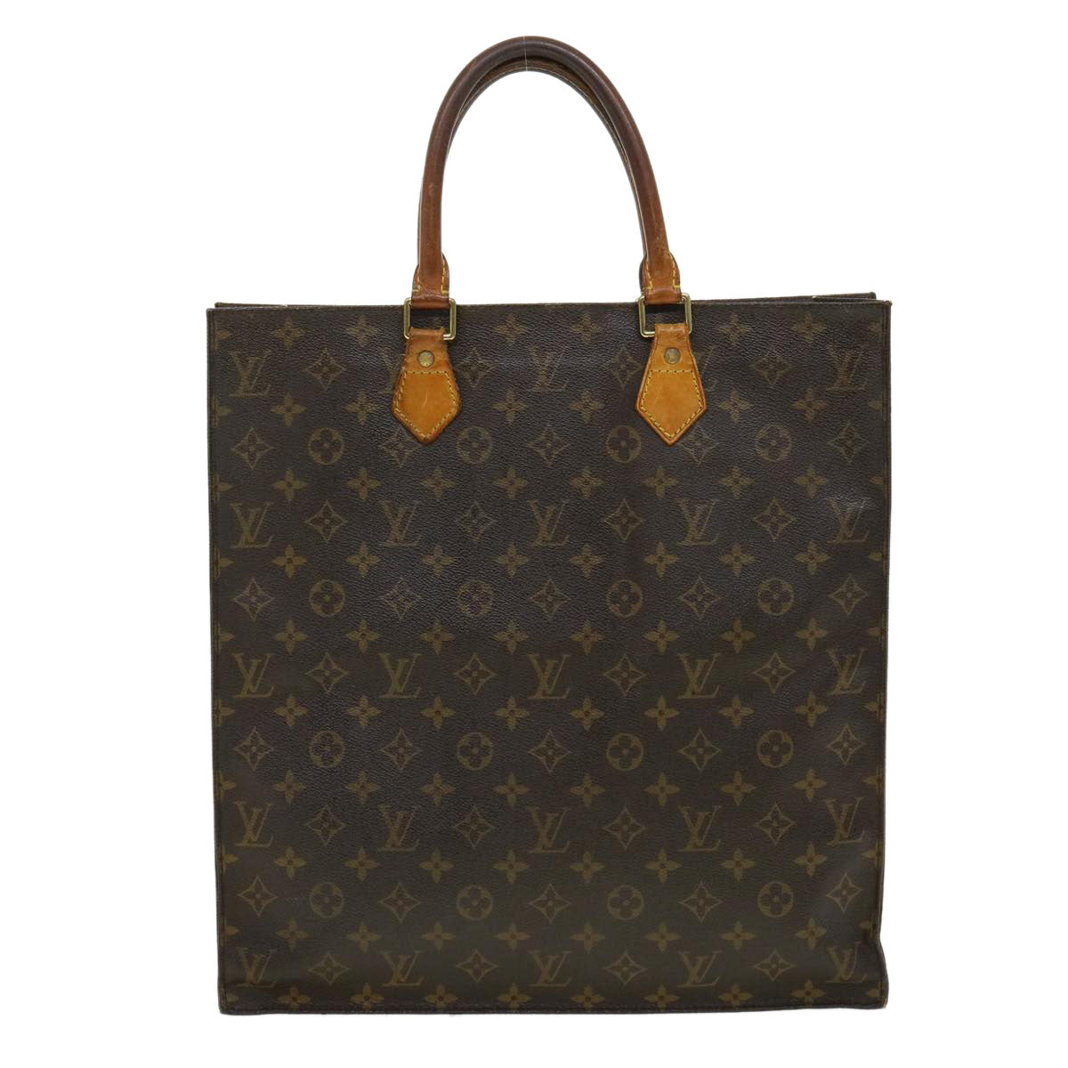 LOUIS VUITTON Monogram Sac Plat Hand Bag M51140 LV rd2932
