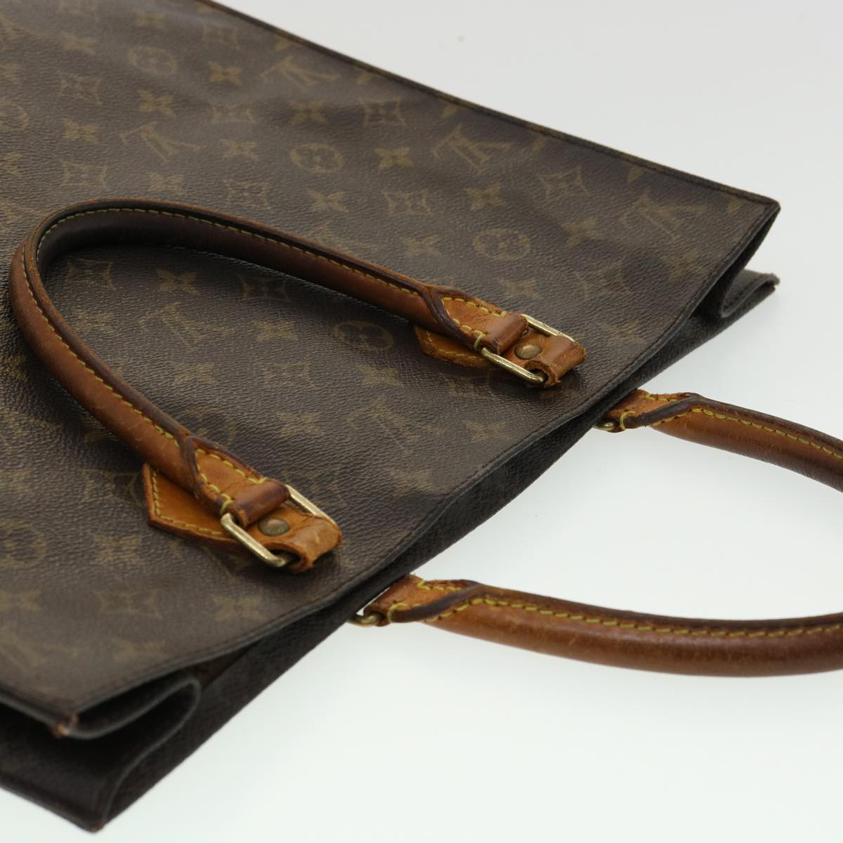 LOUIS VUITTON Monogram Sac Plat Hand Bag M51140 LV rd2932