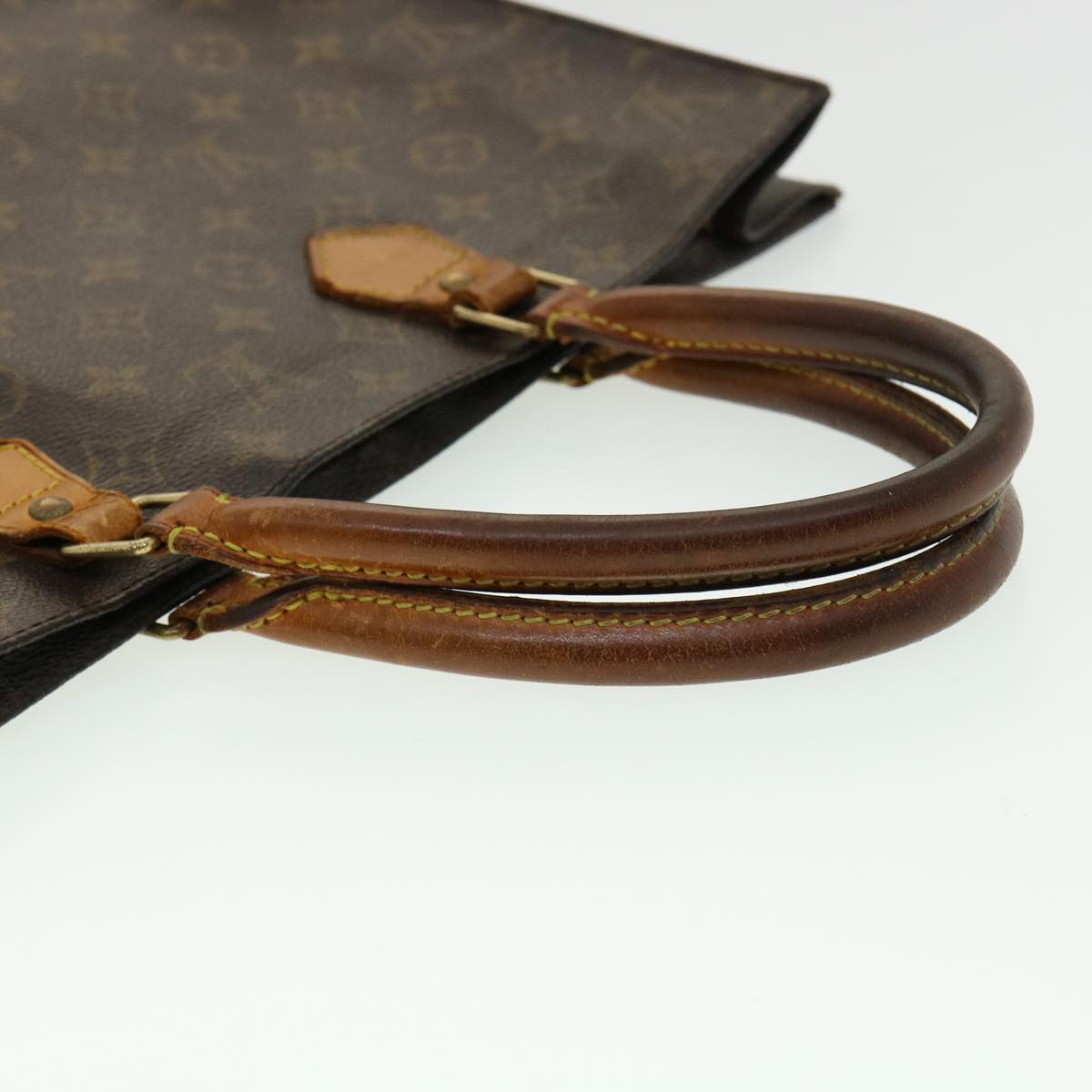 LOUIS VUITTON Monogram Sac Plat Hand Bag M51140 LV rd2932