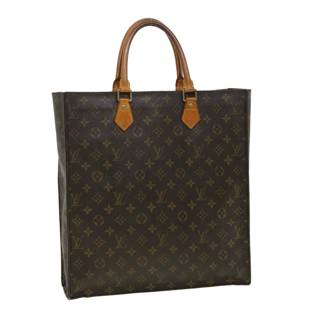 LOUIS VUITTON Monogram Sac Plat Hand Bag M51140 LV rd2951