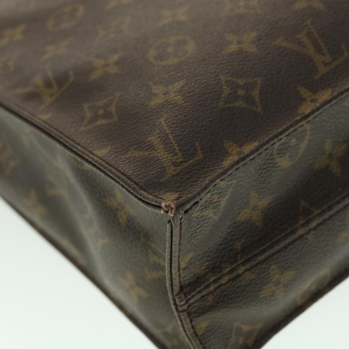LOUIS VUITTON Monogram Sac Plat Hand Bag M51140 LV rd2951