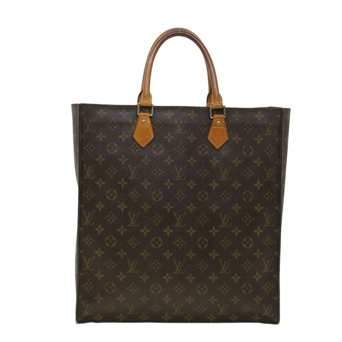 LOUIS VUITTON Monogram Sac Plat Hand Bag M51140 LV rd2951