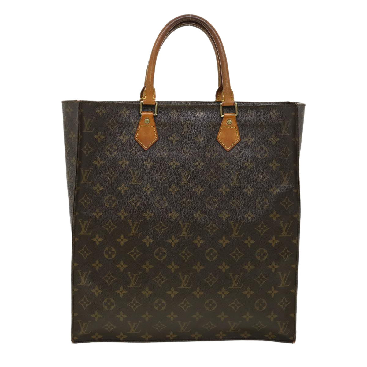 LOUIS VUITTON Monogram Sac Plat Hand Bag M51140 LV rd2951
