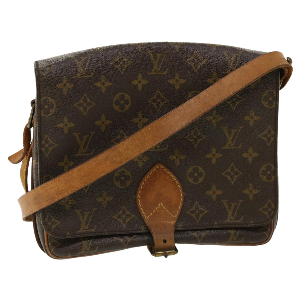 LOUIS VUITTON Monogram Cartouchiere GM Shoulder Bag M51252 LV rd2985