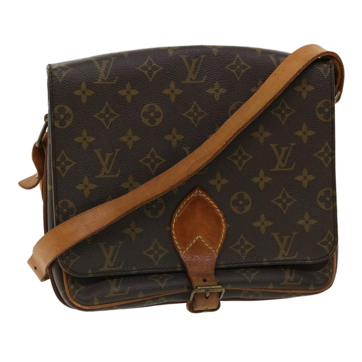 LOUIS VUITTON Monogram Cartouchiere GM Shoulder Bag M51252 LV rd3008