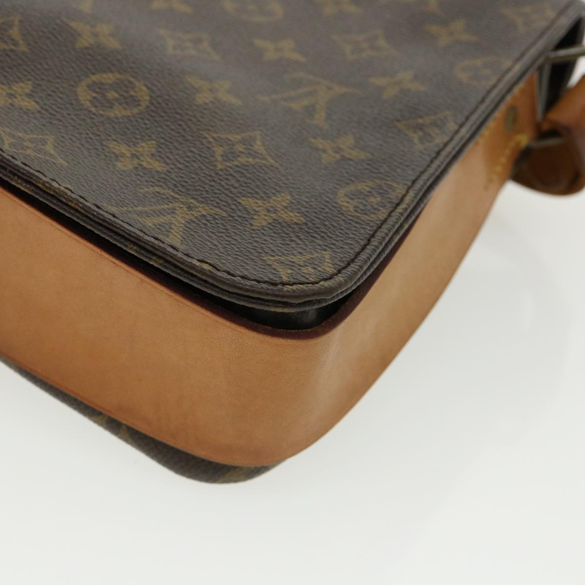 LOUIS VUITTON Monogram Cartouchiere GM Shoulder Bag M51252 LV rd3008
