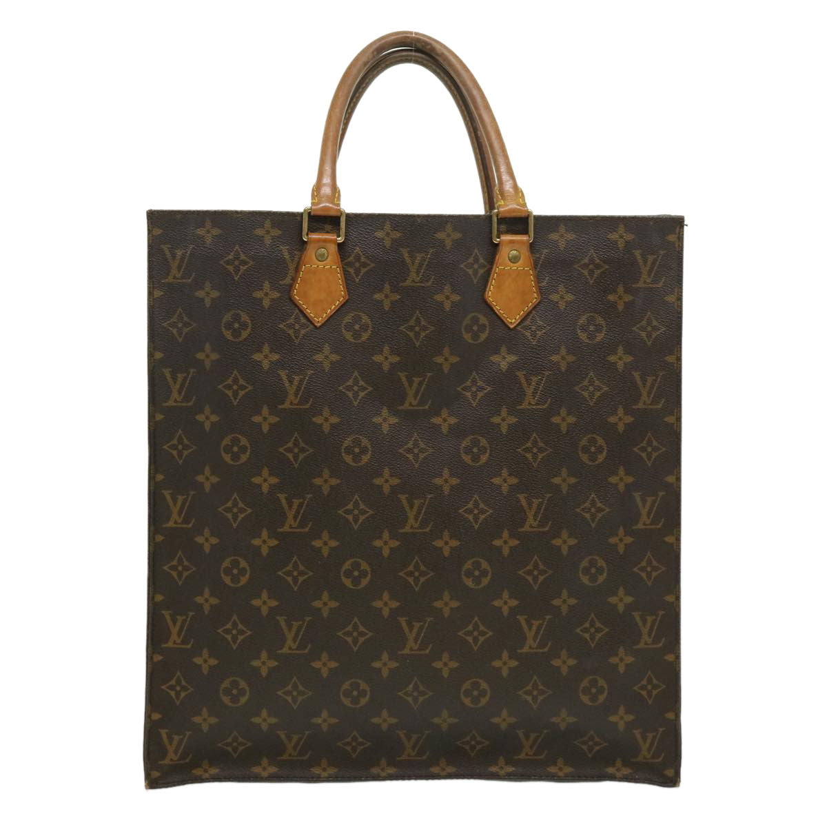 LOUIS VUITTON Monogram Sac Plat Hand Bag M51140 LV rd3024