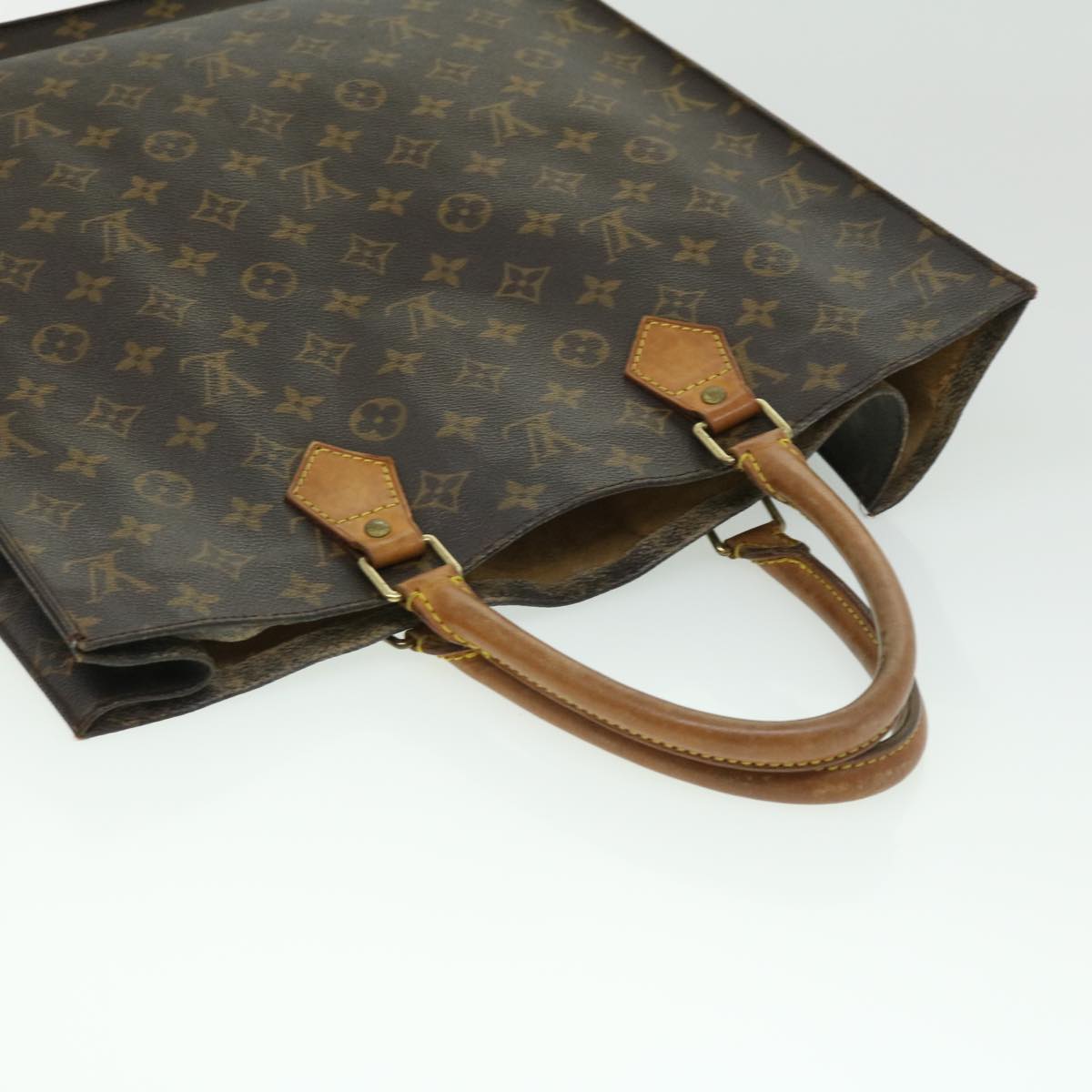 LOUIS VUITTON Monogram Sac Plat Hand Bag M51140 LV rd3024