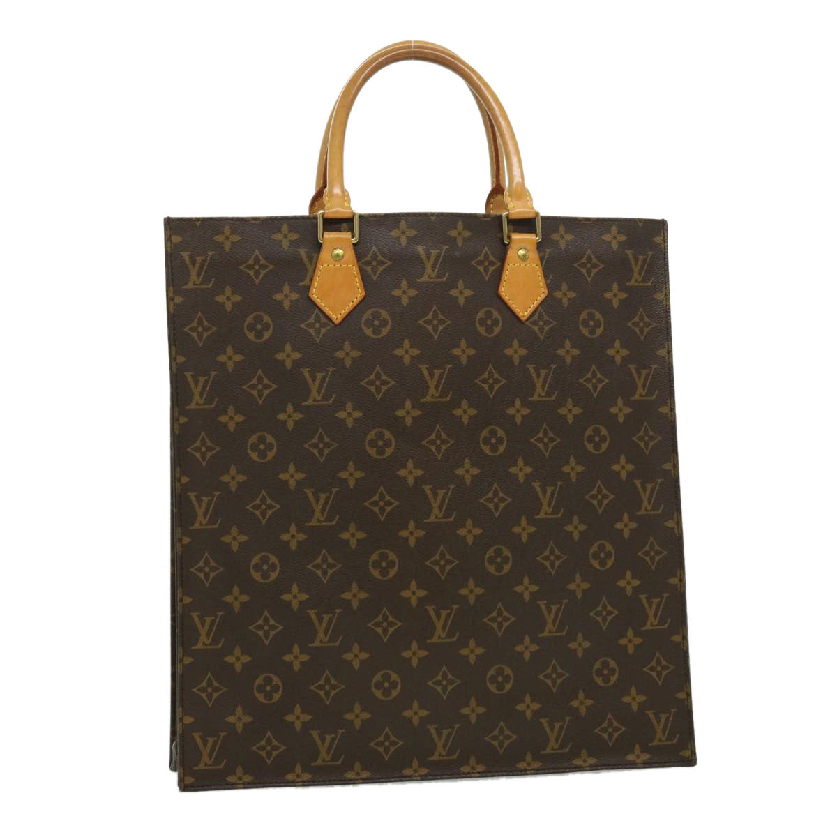 LOUIS VUITTON Monogram Sac Plat Hand Bag M51140 LV rd3050
