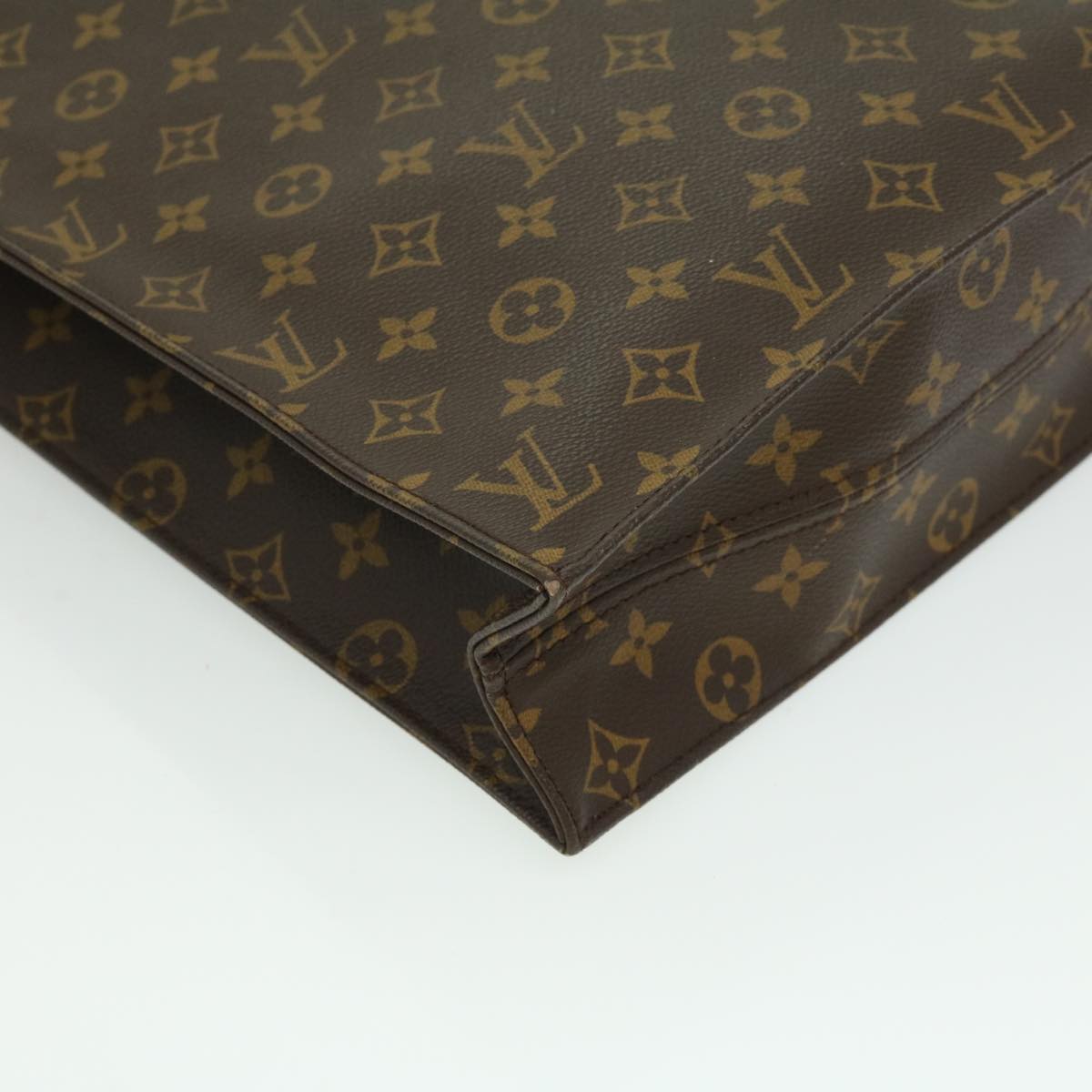 LOUIS VUITTON Monogram Sac Plat Hand Bag M51140 LV rd3050