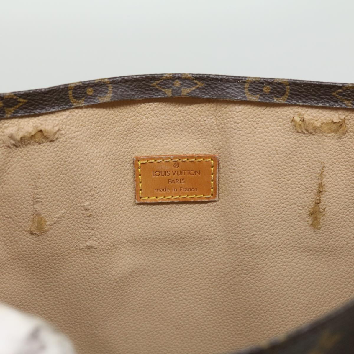 LOUIS VUITTON Monogram Sac Plat Hand Bag M51140 LV rd3050