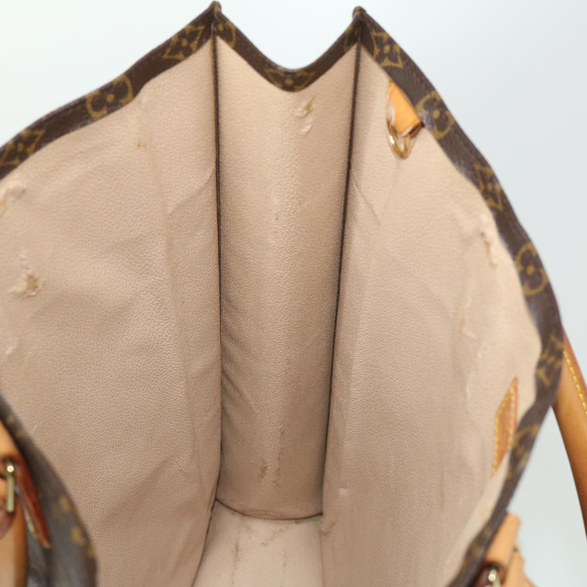 LOUIS VUITTON Monogram Sac Plat Hand Bag M51140 LV rd3050