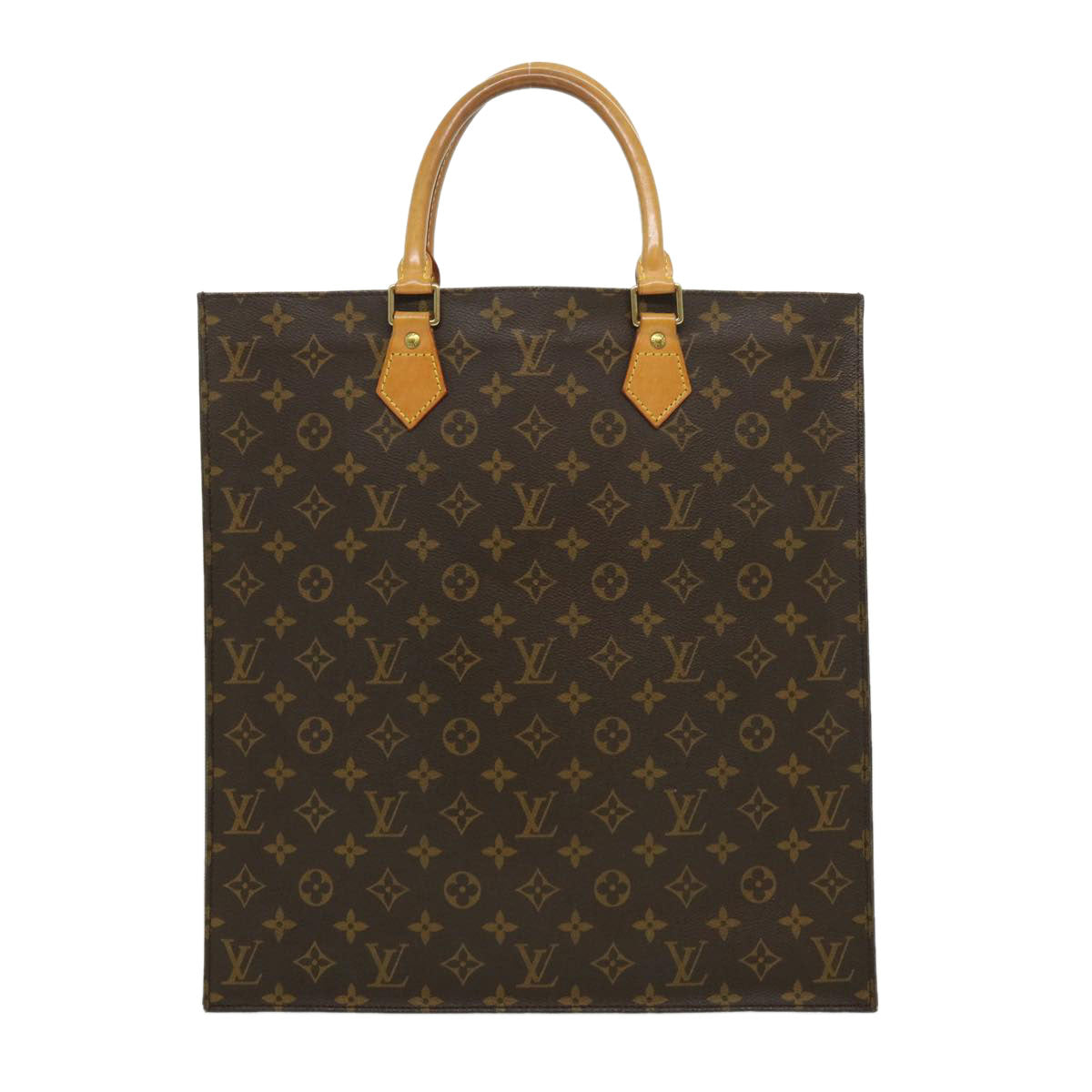 LOUIS VUITTON Monogram Sac Plat Hand Bag M51140 LV rd3050