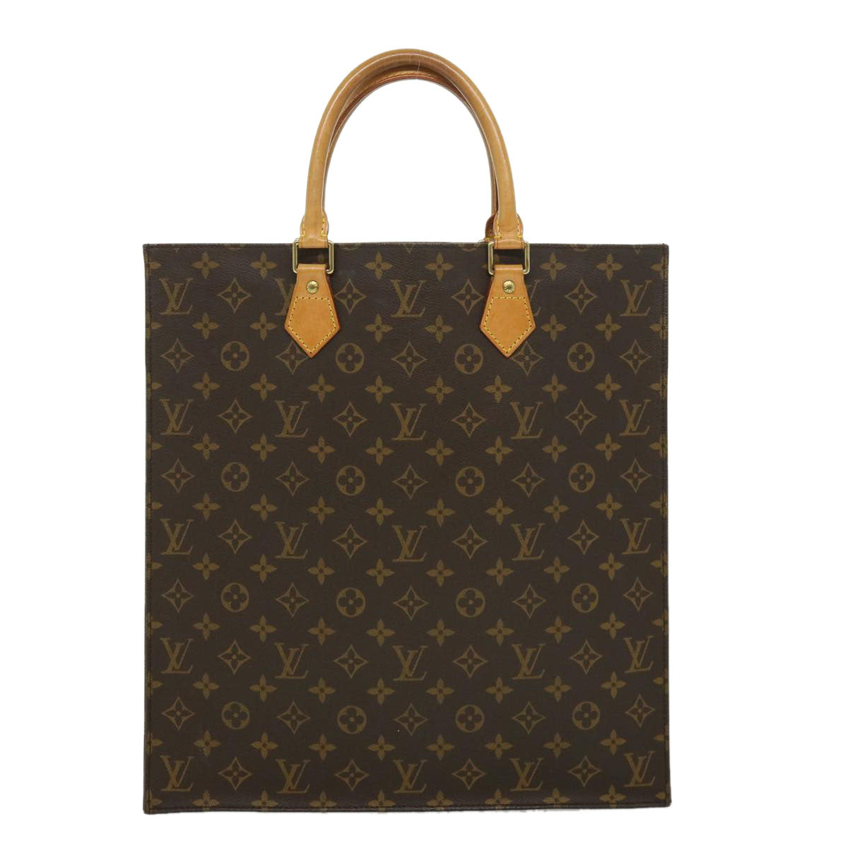 LOUIS VUITTON Monogram Sac Plat Hand Bag M51140 LV rd3050