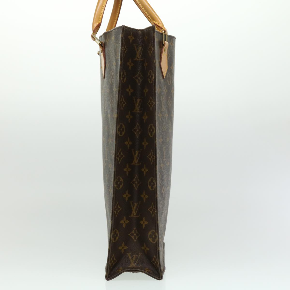 LOUIS VUITTON Monogram Sac Plat Hand Bag M51140 LV rd3050