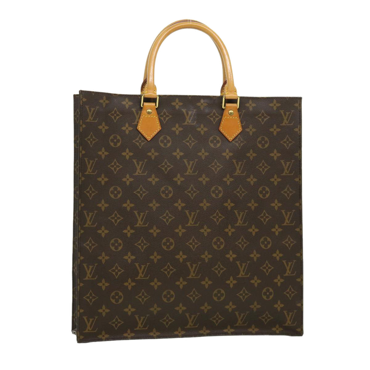 LOUIS VUITTON Monogram Sac Plat Hand Bag M51140 LV rd3051