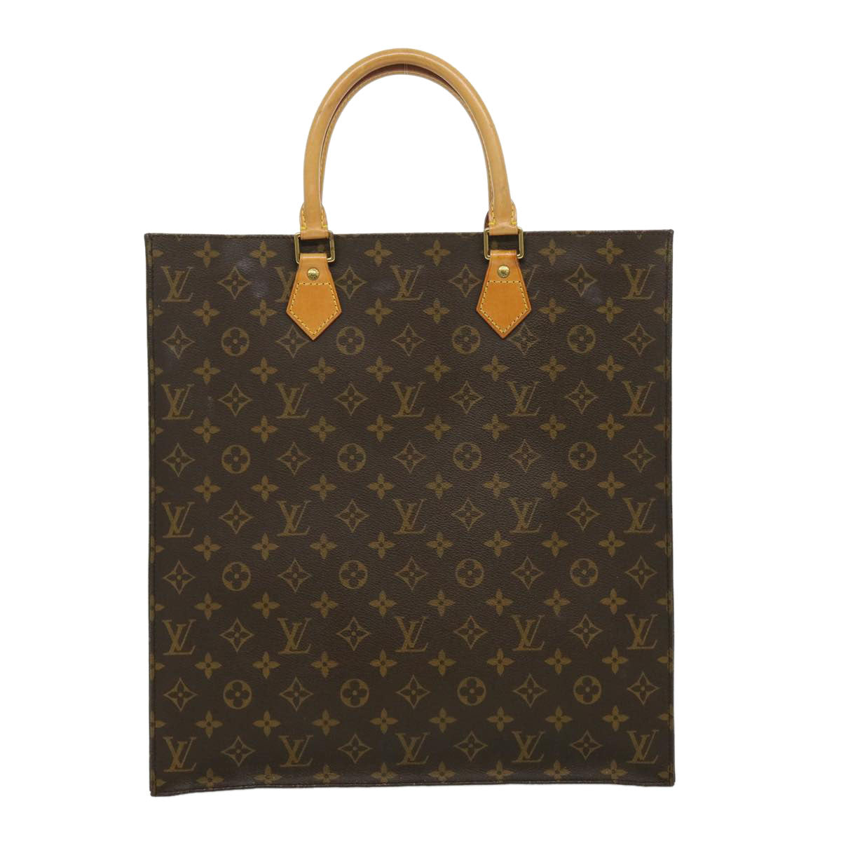 LOUIS VUITTON Monogram Sac Plat Hand Bag M51140 LV rd3051