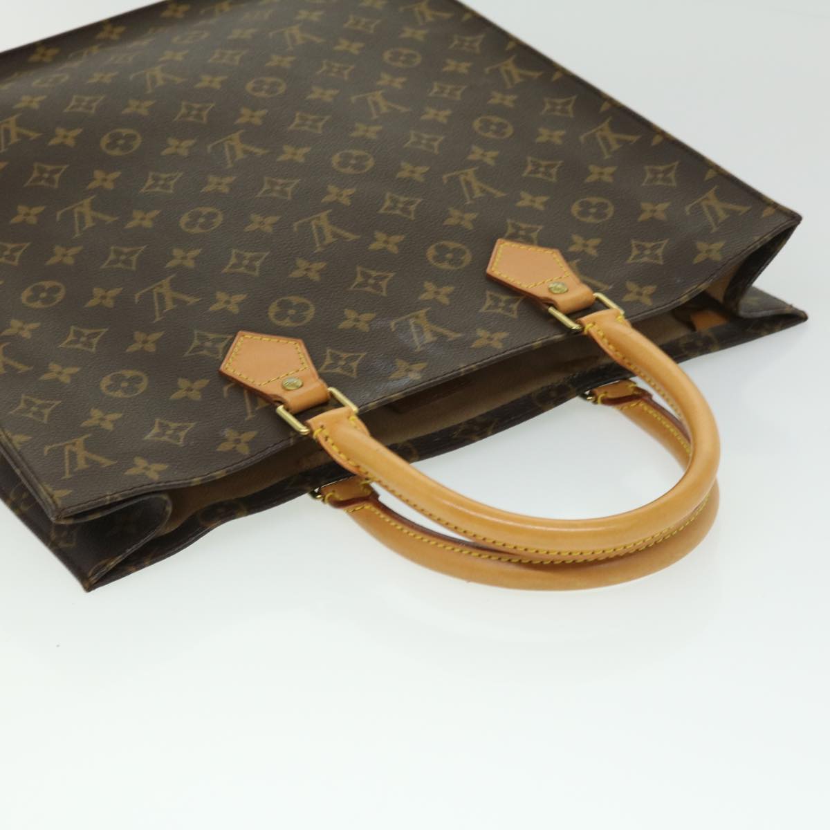 LOUIS VUITTON Monogram Sac Plat Hand Bag M51140 LV rd3051