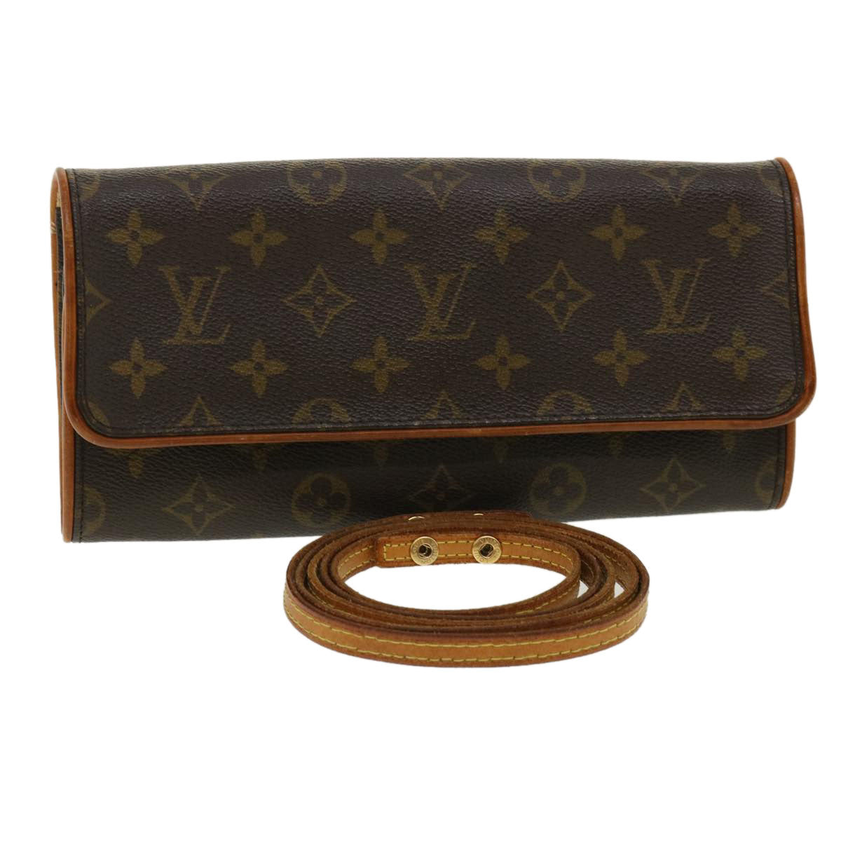 LOUIS VUITTON Monogram Pochette Twin GM Shoulder Bag M51852 LV rd3131