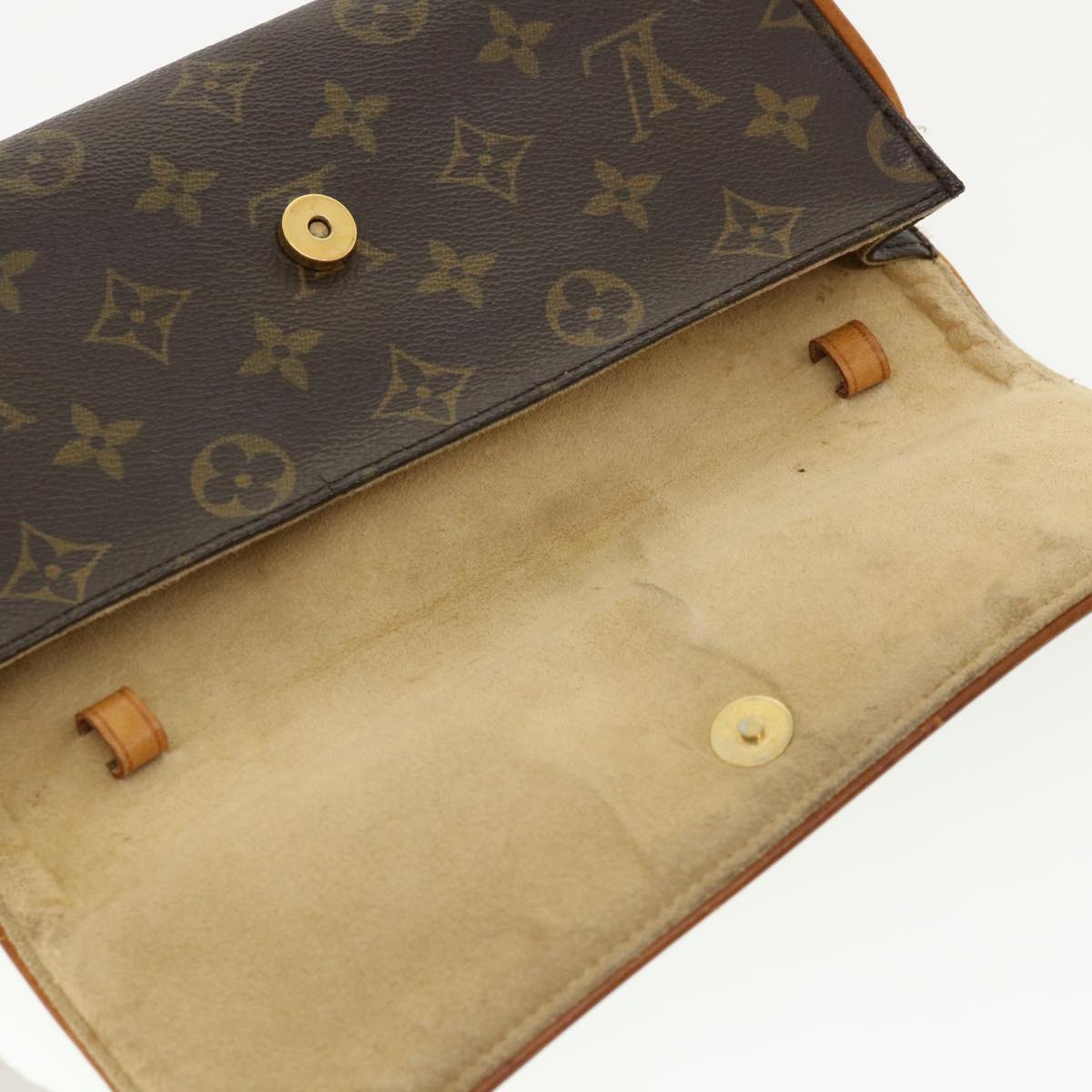 LOUIS VUITTON Monogram Pochette Twin GM Shoulder Bag M51852 LV rd3131