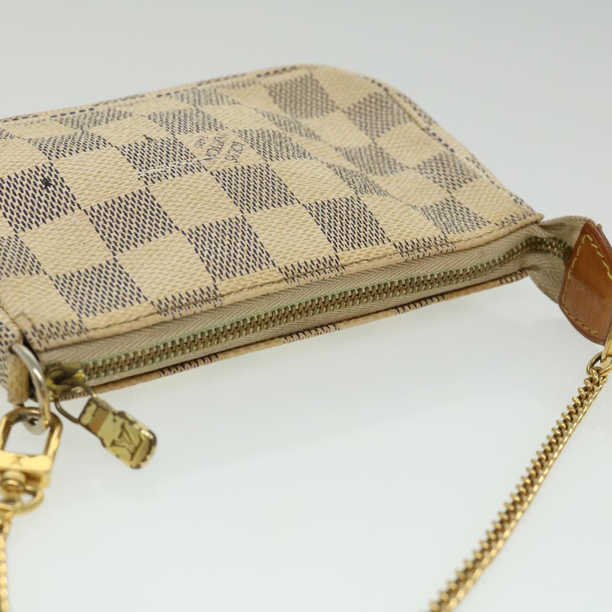 LOUIS VUITTON Damier Azur Mini Pochette Accessoires Pouch N58010 LV rd3264