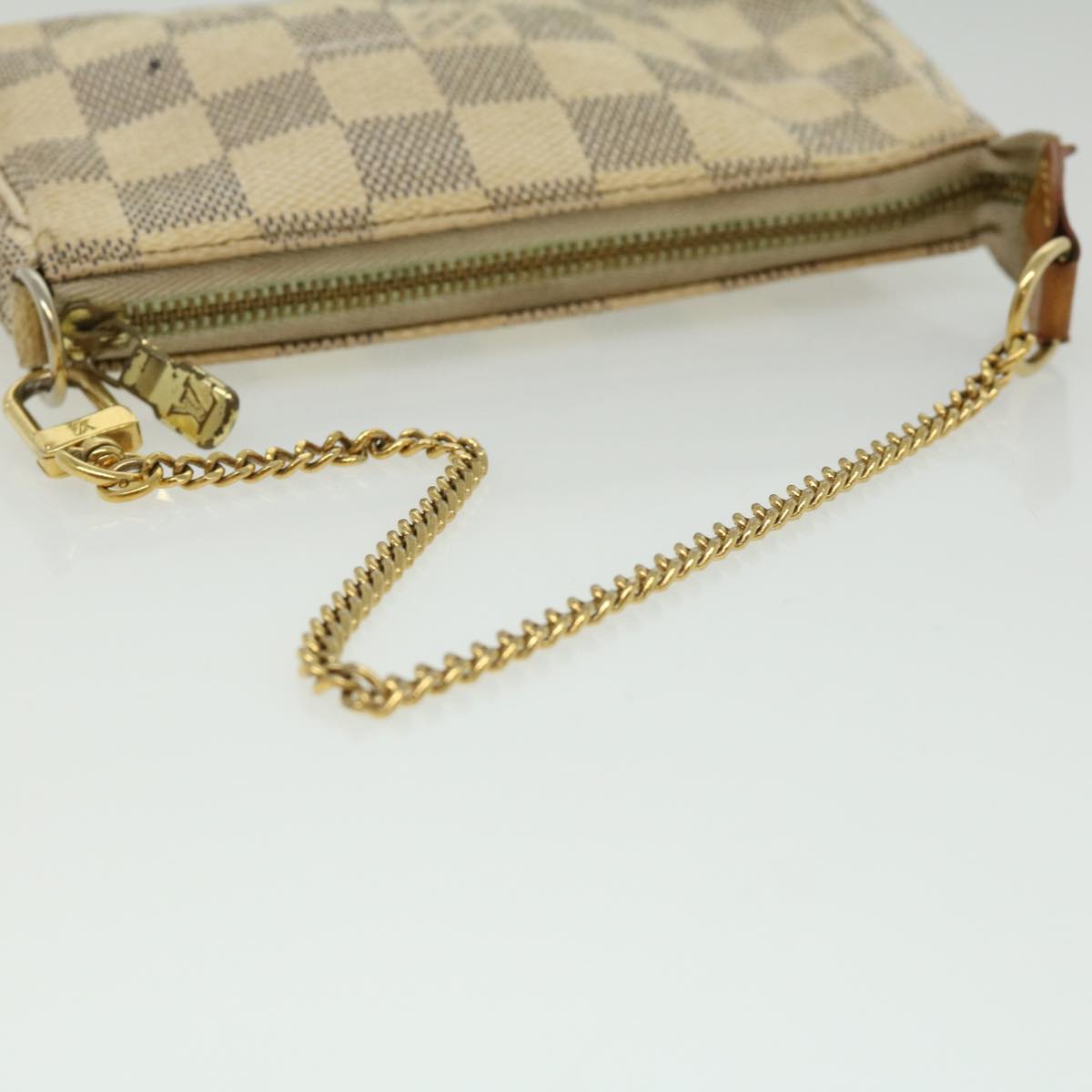 LOUIS VUITTON Damier Azur Mini Pochette Accessoires Pouch N58010 LV rd3264