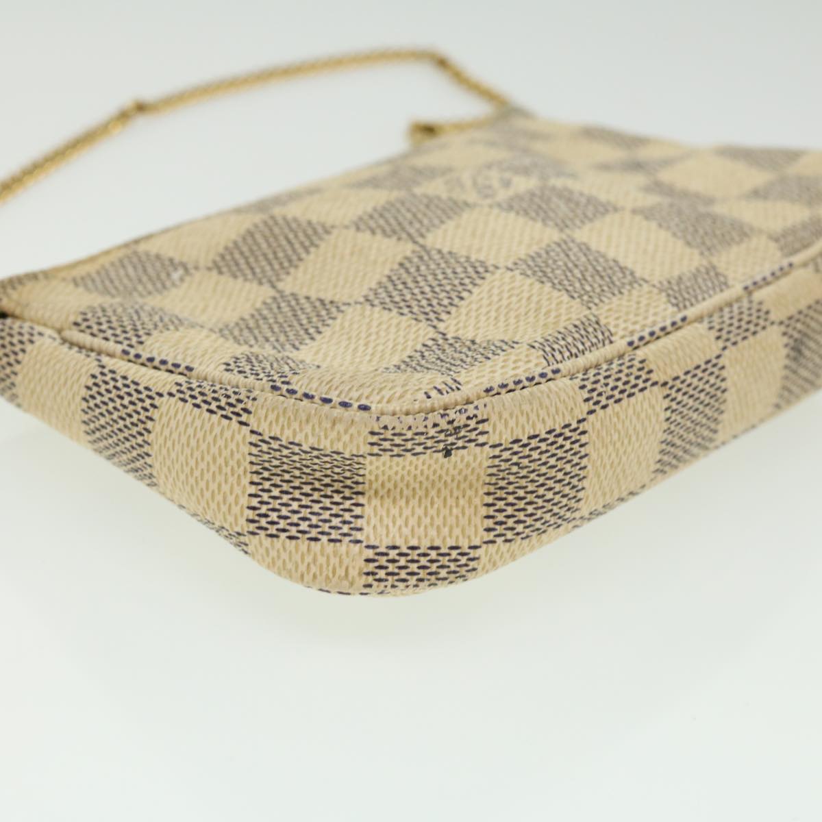 LOUIS VUITTON Damier Azur Mini Pochette Accessoires Pouch N58010 LV rd3264