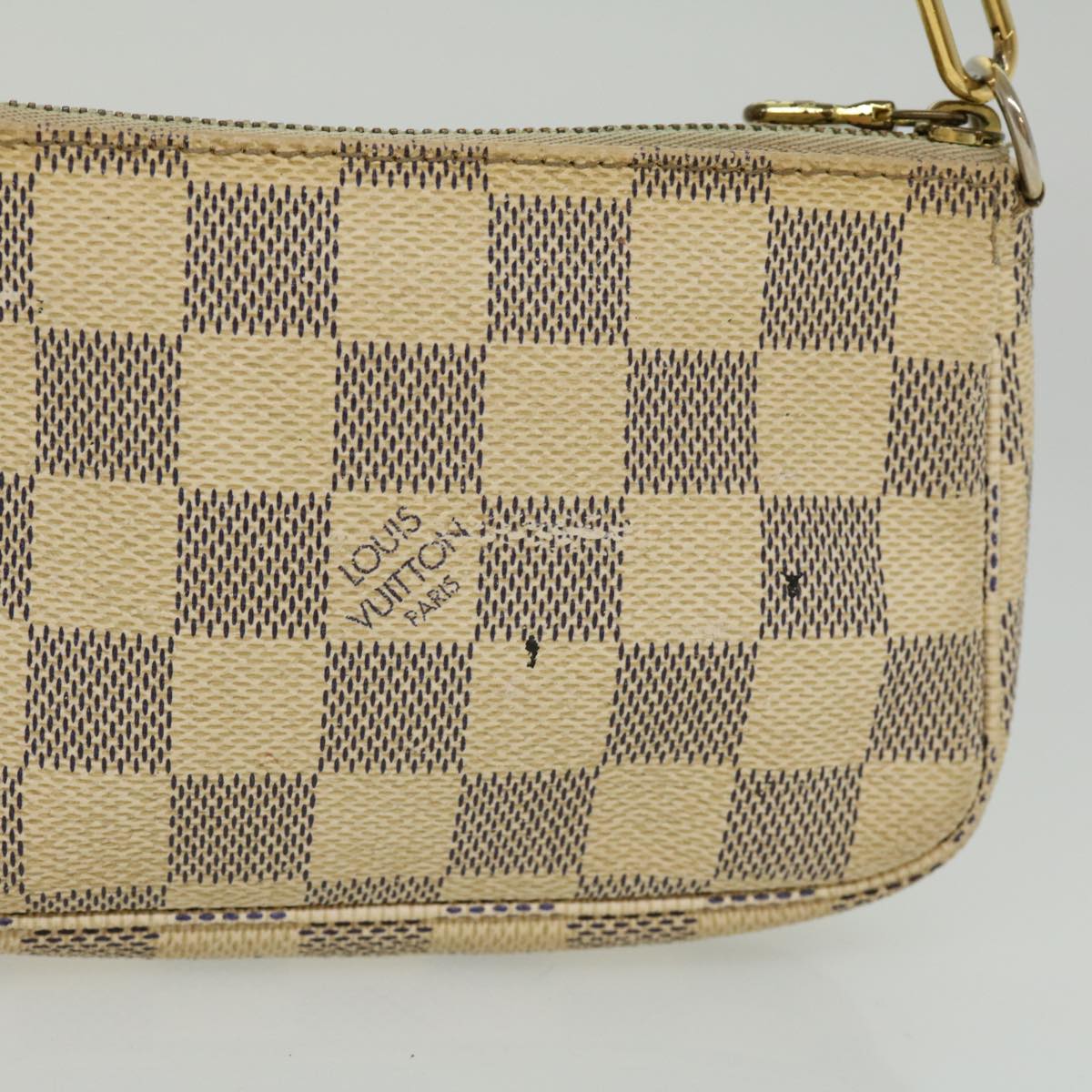 LOUIS VUITTON Damier Azur Mini Pochette Accessoires Pouch N58010 LV rd3264