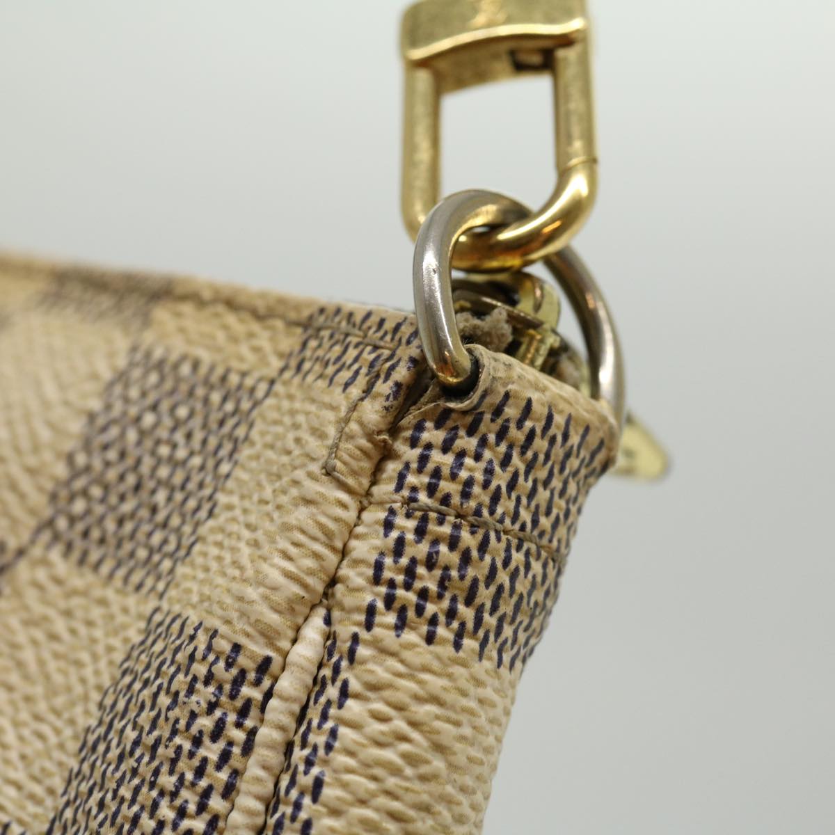 LOUIS VUITTON Damier Azur Mini Pochette Accessoires Pouch N58010 LV rd3264