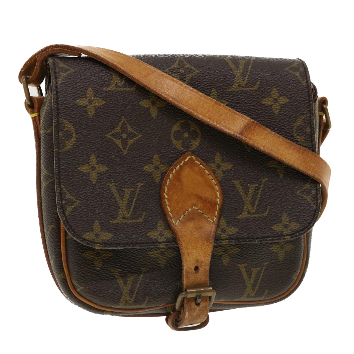 LOUIS VUITTON Monogram Cartouchiere PM Shoulder Bag M51254 LV rd4021