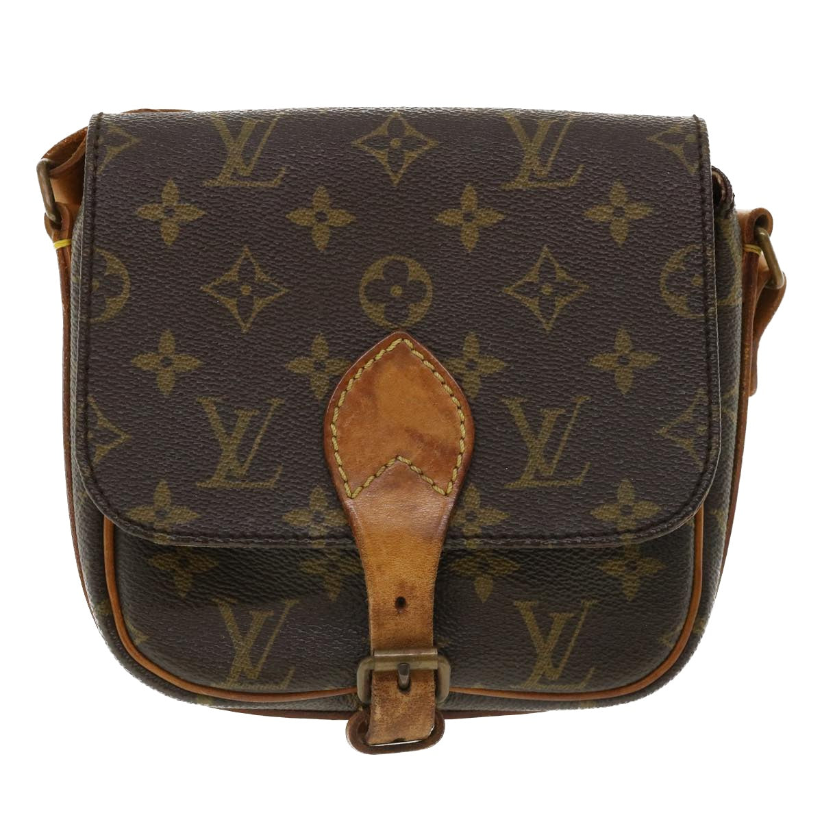 LOUIS VUITTON Monogram Cartouchiere PM Shoulder Bag M51254 LV rd4021