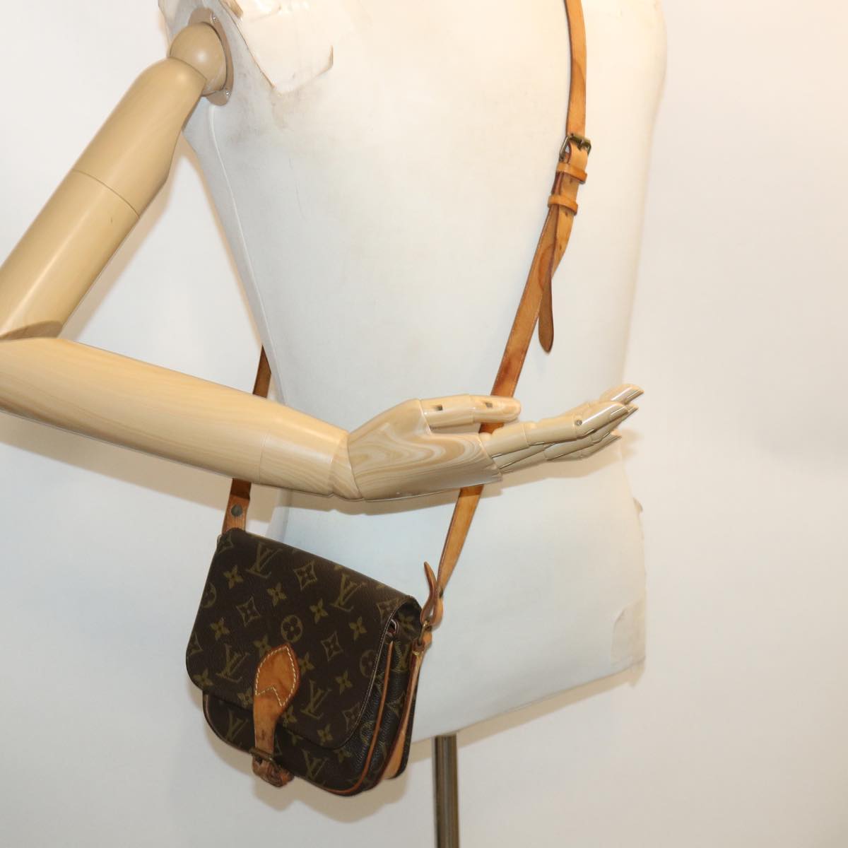 LOUIS VUITTON Monogram Cartouchiere PM Shoulder Bag M51254 LV rd4021