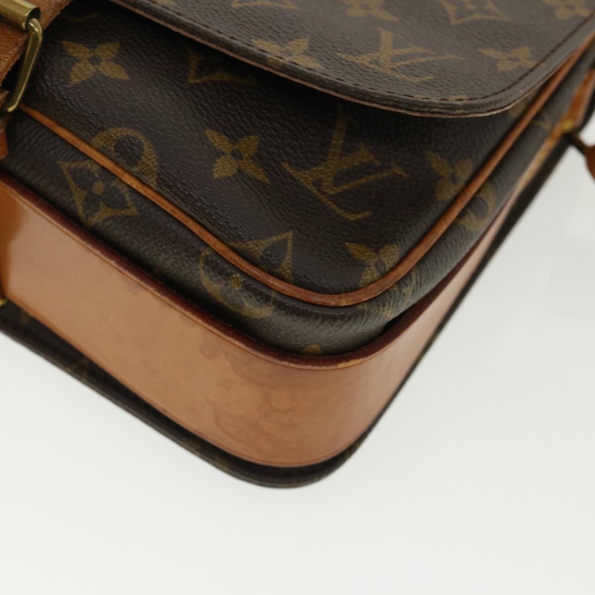 LOUIS VUITTON Monogram Cartouchiere MM Shoulder Bag M51253 LV rd4022