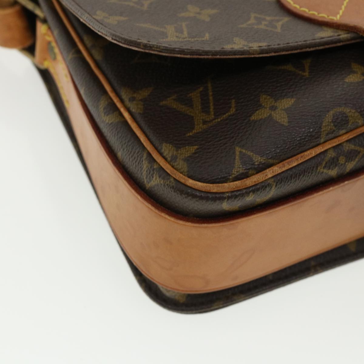 LOUIS VUITTON Monogram Cartouchiere MM Shoulder Bag M51253 LV rd4022