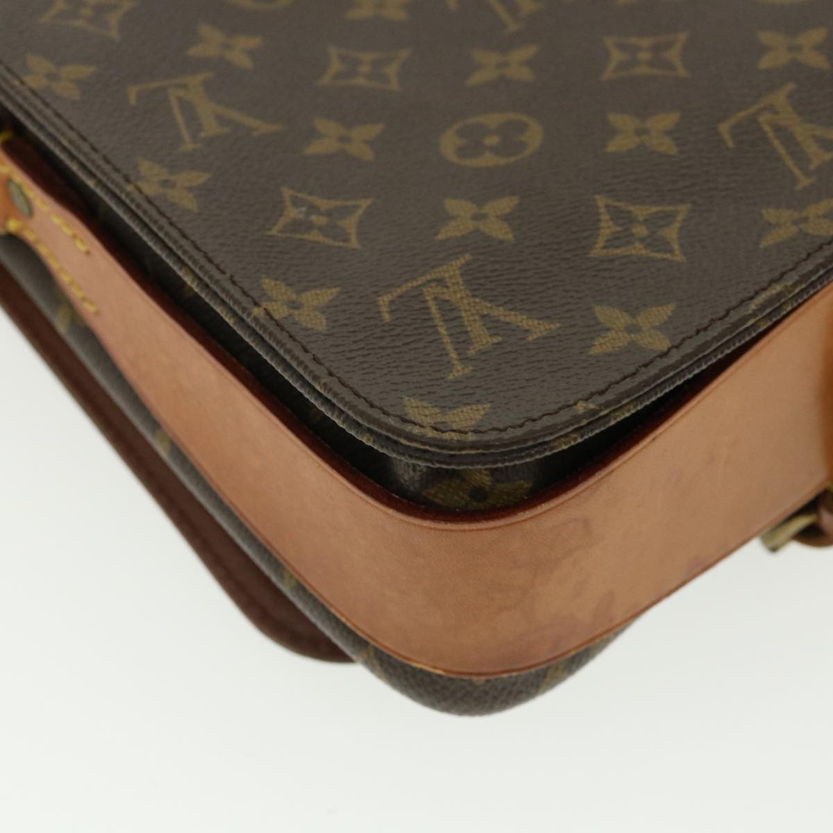 LOUIS VUITTON Monogram Cartouchiere MM Shoulder Bag M51253 LV rd4022