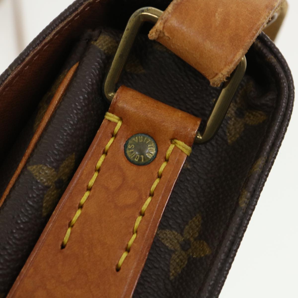 LOUIS VUITTON Monogram Cartouchiere MM Shoulder Bag M51253 LV rd4022