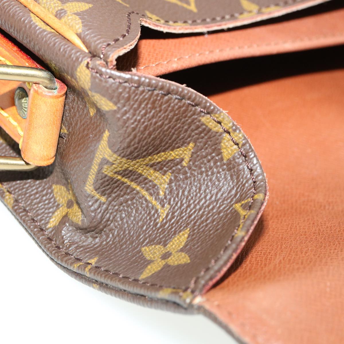 LOUIS VUITTON Monogram Cartouchiere MM Shoulder Bag M51253 LV rd4022