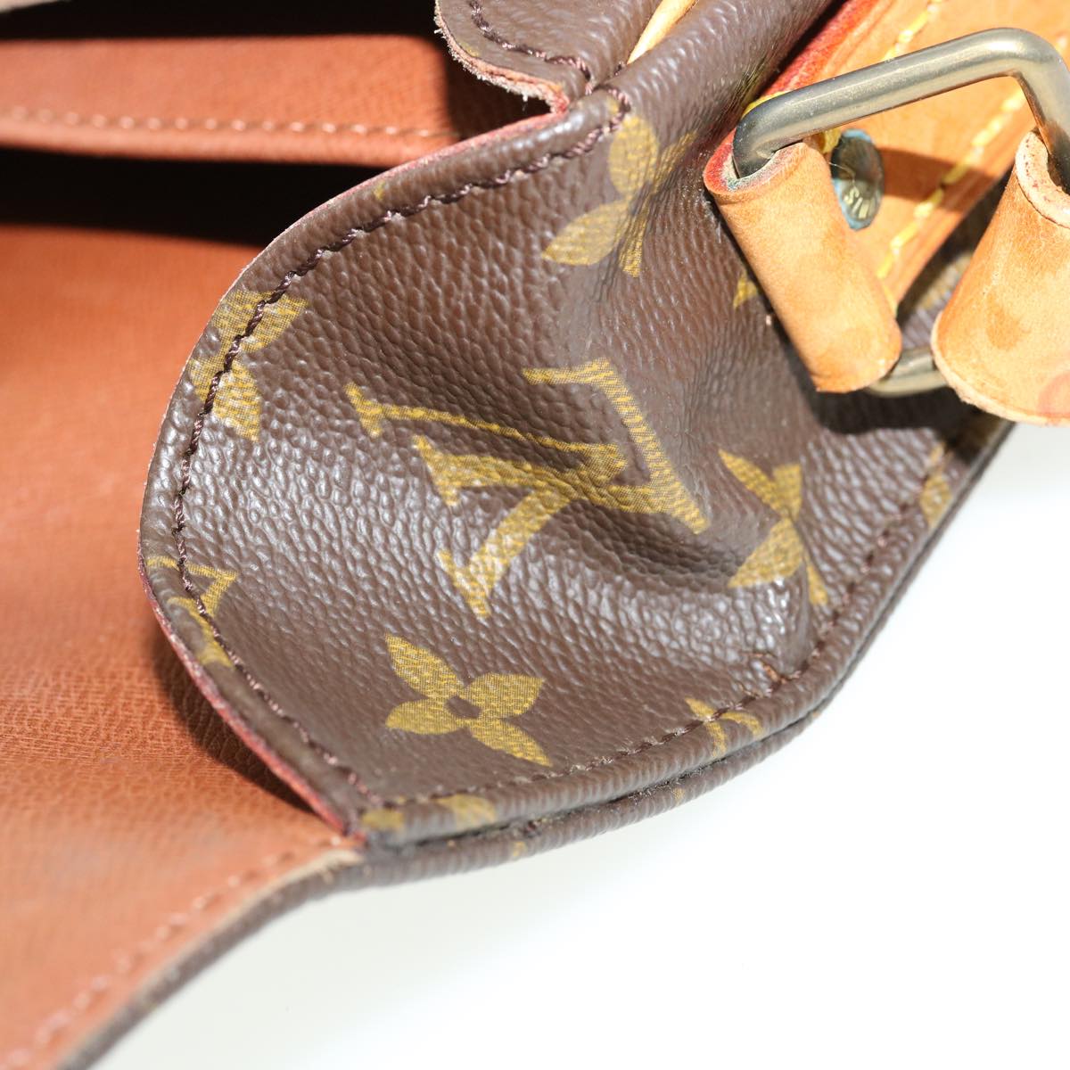 LOUIS VUITTON Monogram Cartouchiere MM Shoulder Bag M51253 LV rd4022