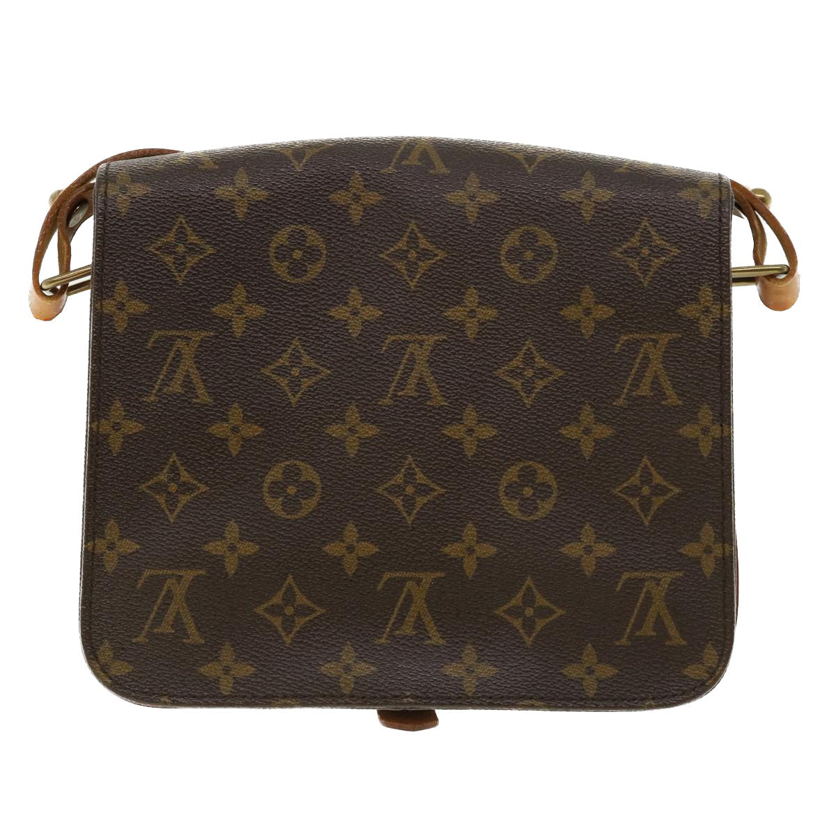 LOUIS VUITTON Monogram Cartouchiere MM Shoulder Bag M51253 LV rd4022