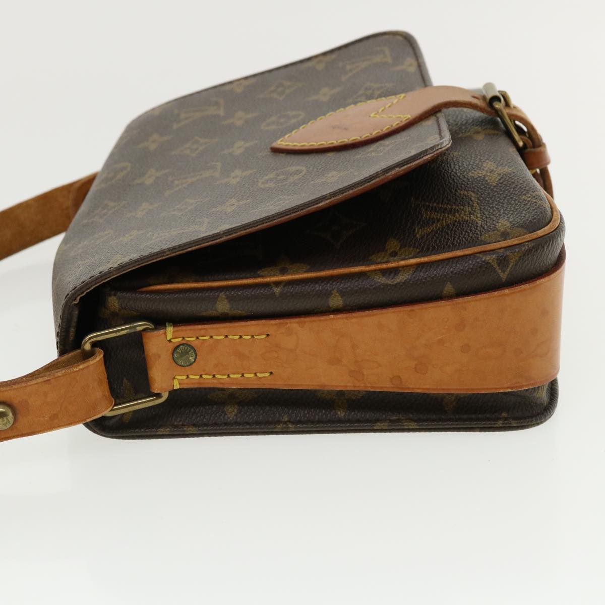 LOUIS VUITTON Monogram Cartouchiere MM Shoulder Bag M51253 LV rd4022