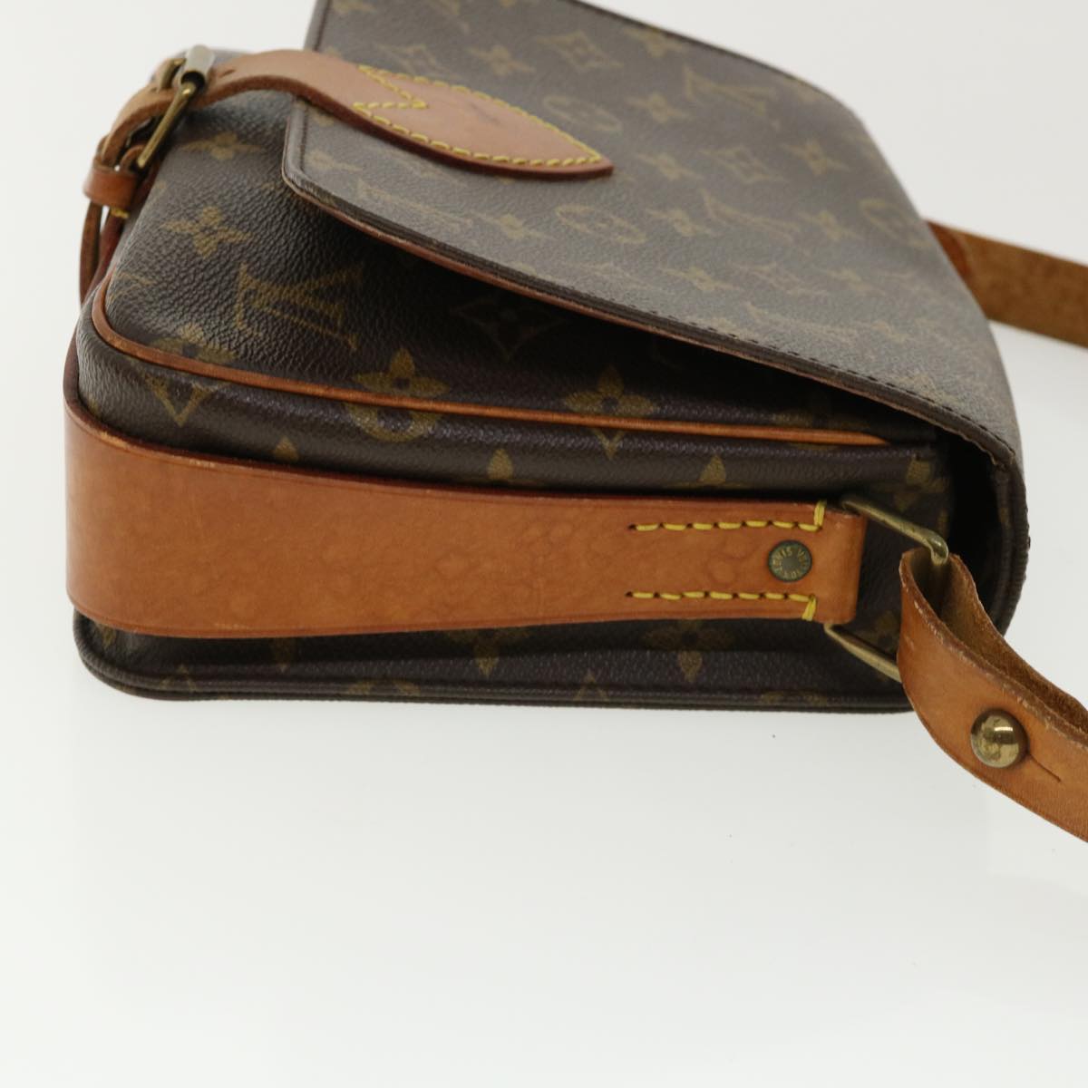 LOUIS VUITTON Monogram Cartouchiere MM Shoulder Bag M51253 LV rd4022