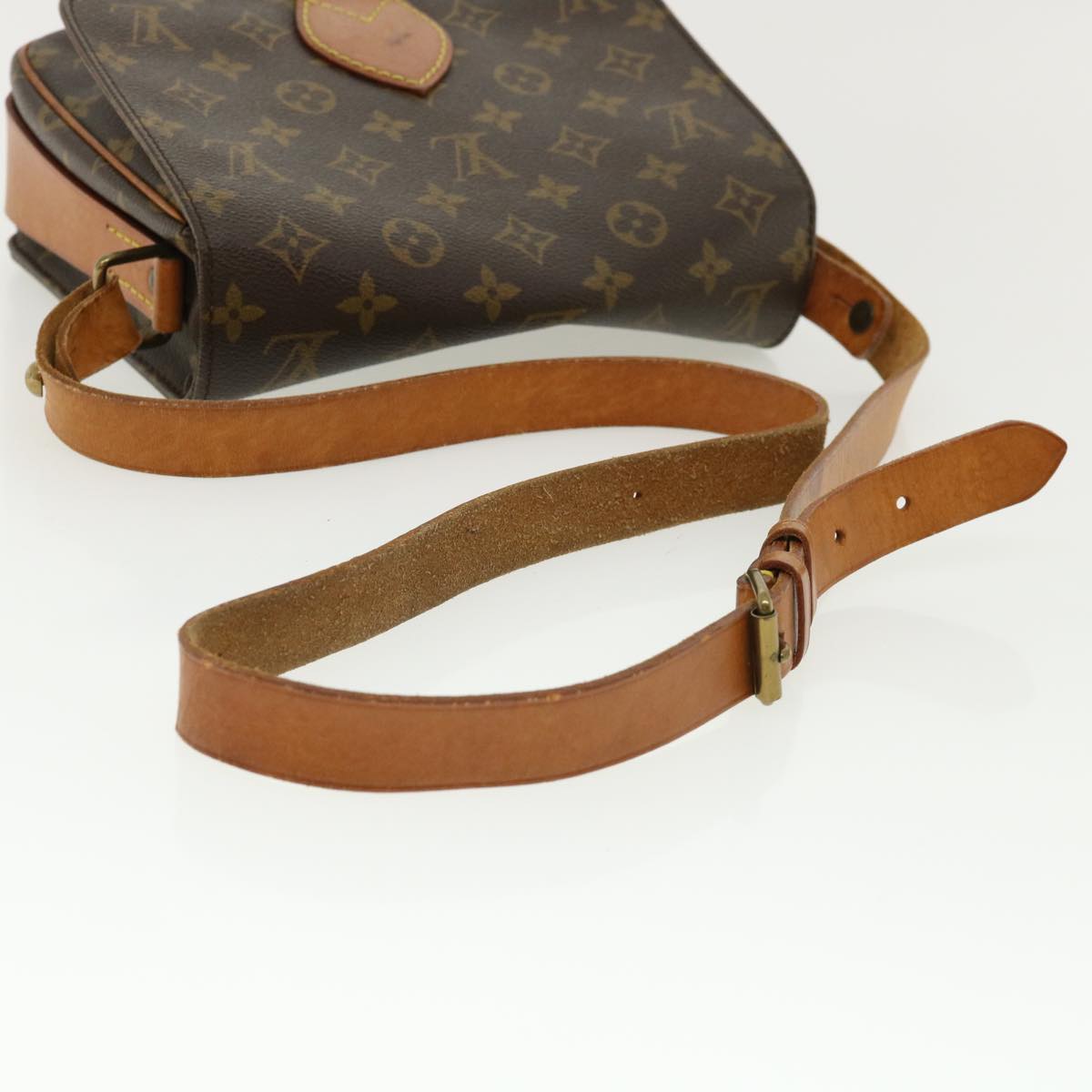 LOUIS VUITTON Monogram Cartouchiere MM Shoulder Bag M51253 LV rd4022