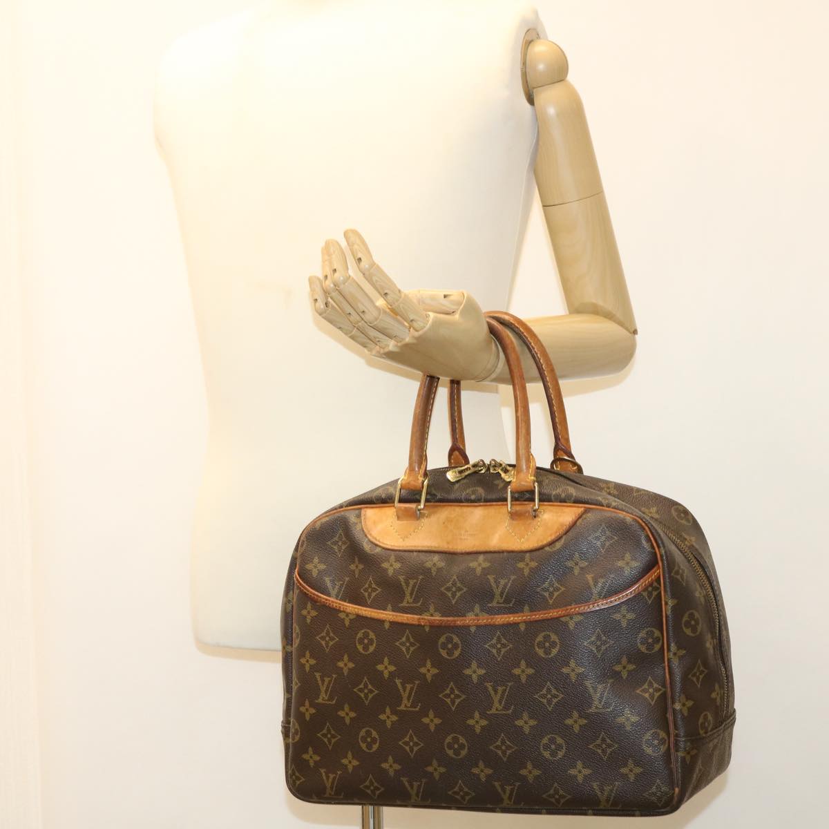 LOUIS VUITTON Monogram Deauville Hand Bag M47270 LV rd4043
