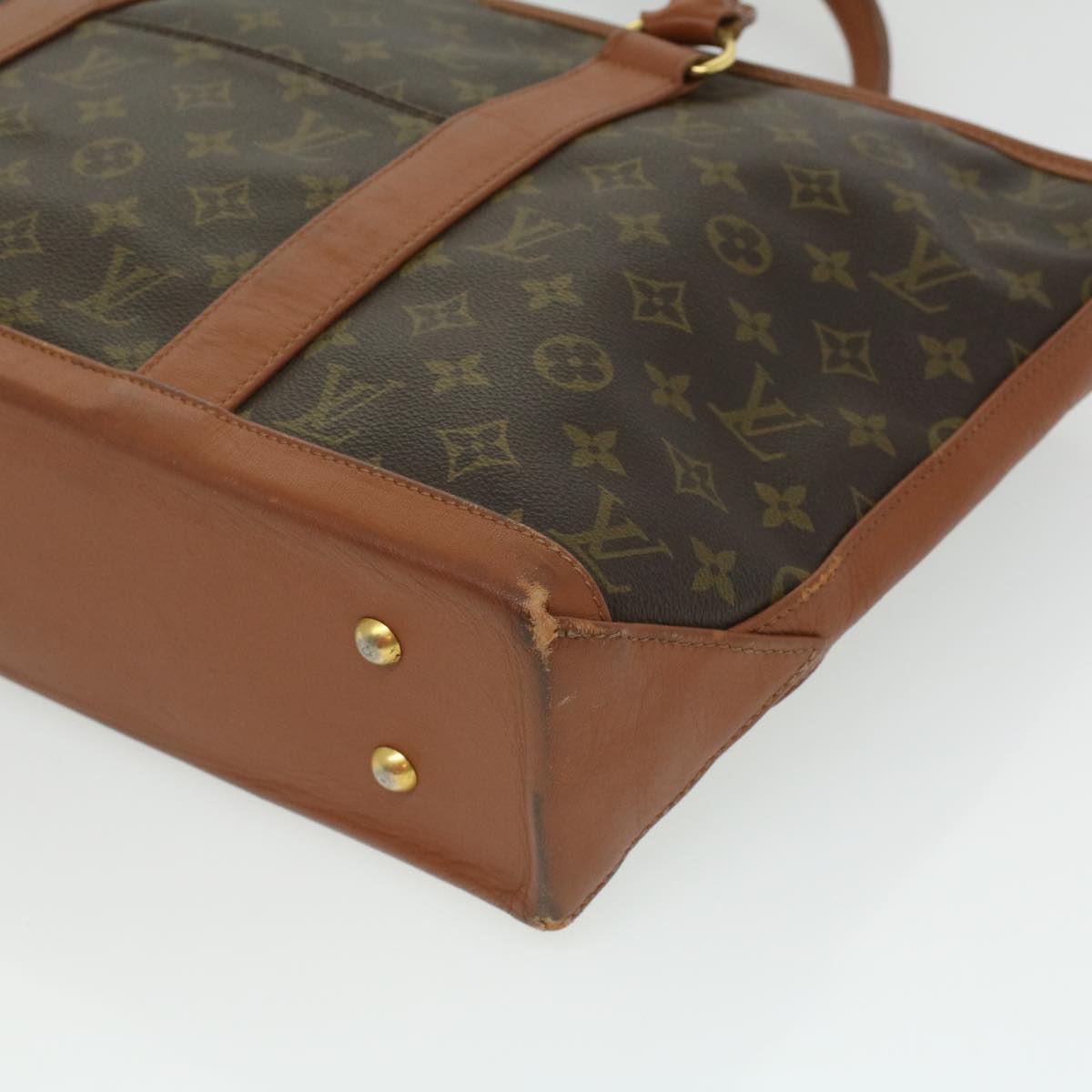 LOUIS VUITTON Monogram Sac Weekend PM Tote Bag M42425 LV rd4095