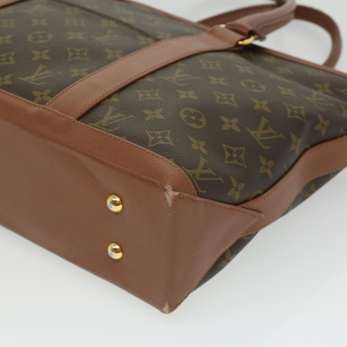 LOUIS VUITTON Monogram Sac Weekend PM Tote Bag M42425 LV rd4096