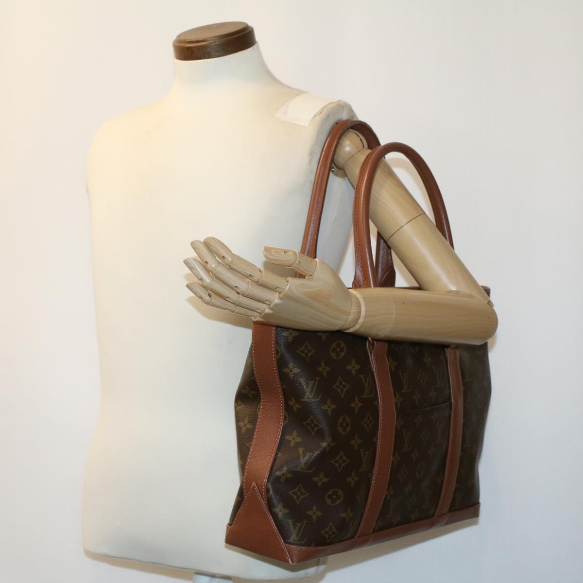 LOUIS VUITTON Monogram Sac Weekend PM Tote Bag M42425 LV rd4096