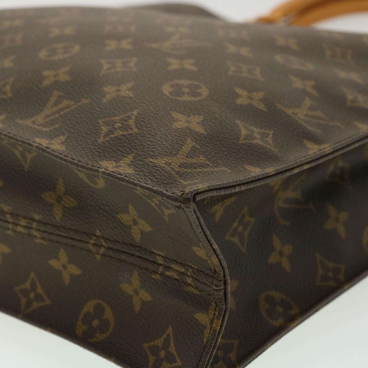 LOUIS VUITTON Monogram Sac Plat Hand Bag M51140 LV rd4097