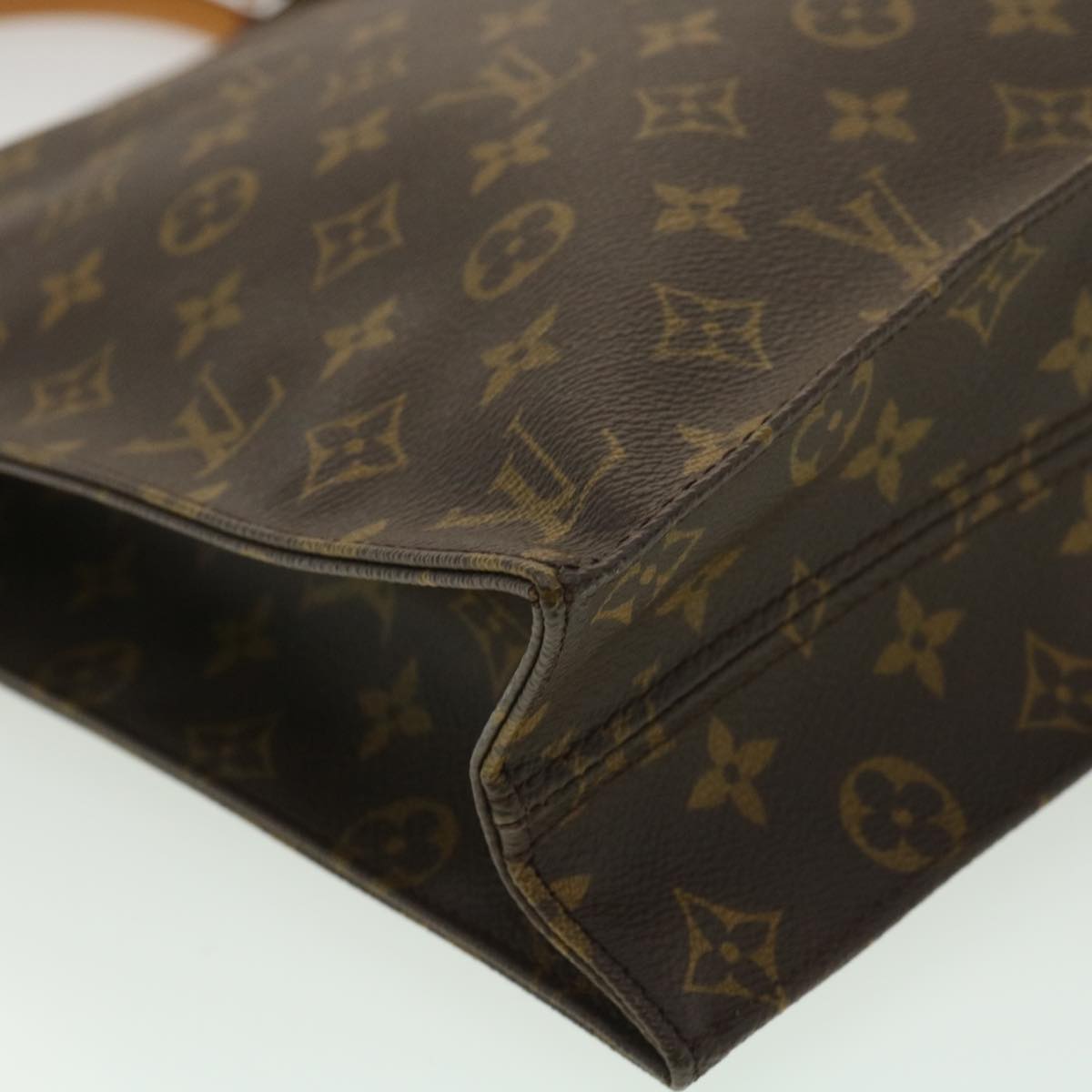 LOUIS VUITTON Monogram Sac Plat Hand Bag M51140 LV rd4097